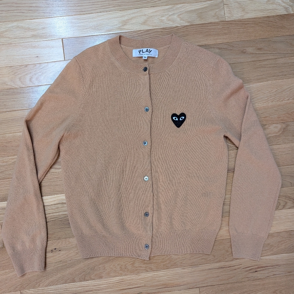 COMME des GARCONS PLAY Black heart cardigan M